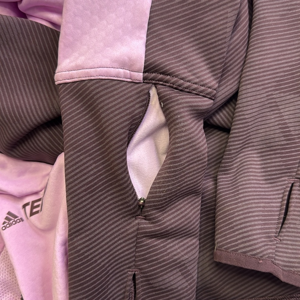NWOT adidas Purple Ski Jacket with High Collar and Fitted Silhouette - Picture 13 of 13